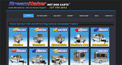Desktop Screenshot of dreammakerhotdogcarts.com